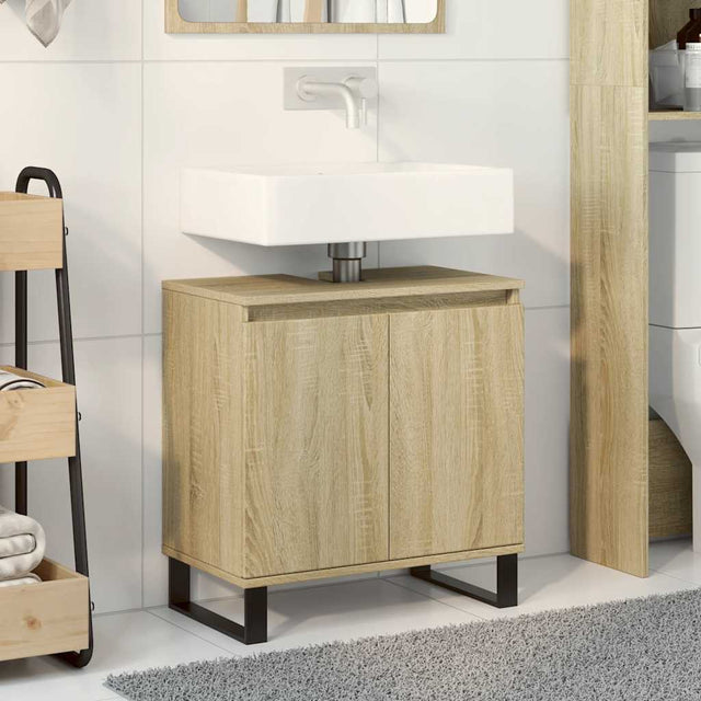 Vidaxl badkamerkast 58x33x60 cm bewerkt hout sonoma eikenkleurig