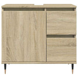 Vidaxl wastafelkast 65x33x60 cm bewerkt hout sonoma eikenkleurig