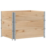 VidaXL Palettenaufsatzrahmen 3 Stück 80x60 cm massives Kiefernholz