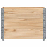 VidaXL Palettenaufsatzrahmen 3 Stück 80x60 cm massives Kiefernholz