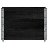 VidaXL Palettenaufsatzrahmen 3 Stk. 80x60 cm massives Kiefernholz schwarz
