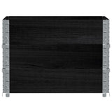 VidaXL Palettenaufsatzrahmen 3 Stk. 80x60 cm massives Kiefernholz schwarz