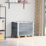 VidaXL Palettenaufsatzrahmen 3 Stk. 80x60 cm massives Kiefernholz grau