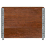 VidaXL Palettenaufsatzrahmen 3 Stk. 80x60 cm massives Kiefernholz braun