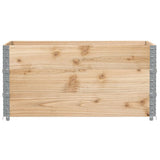 VidaXL Palettenaufsatzrahmen 3 Stück 120x80 cm massives Kiefernholz