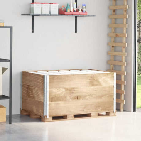 VidaXL Palettenaufsatzrahmen 3 Stück 120x80 cm massives Kiefernholz