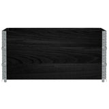 VidaXL Palettenaufsatzrahmen 3 Stk. 120x80 cm massives Kiefernholz schwarz