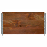 VidaXL Palettenaufsatzrahmen 3 Stk. 120x80 cm massives Kiefernholz braun