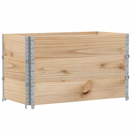 VidaXL Palettenaufsatzrahmen 3 Stück 100x50 cm massives Kiefernholz
