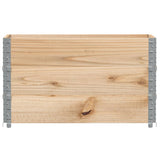 VidaXL Palettenaufsatzrahmen 3 Stück 100x50 cm massives Kiefernholz
