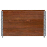 VidaXL Palettenaufsatzrahmen 3 Stk. 100x50 cm massives Kiefernholz braun