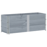 VidaXL Palettenaufsatzrahmen 3 Stk. 150x50 cm massives Kiefernholz grau
