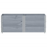 VidaXL Palettenaufsatzrahmen 3 Stk. 150x50 cm massives Kiefernholz grau