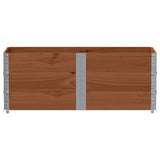 VidaXL Palettenaufsatzrahmen 3 Stk. 150x50 cm massives Kiefernholz braun