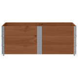 VidaXL Palettenaufsatzrahmen 3 Stk. 150x100 cm massives Kiefernholz braun
