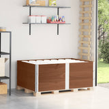 VidaXL Palettenaufsatzrahmen 3 Stk. 150x100 cm massives Kiefernholz braun