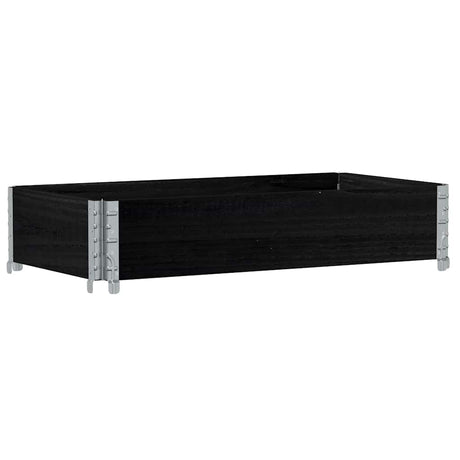 Vidaxx Pflanzgefäß 100x50 cm massives Kiefernholz schwarz