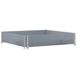 Vidaxx Pflanzgefäß 100x100 cm massives Kiefernholz grau