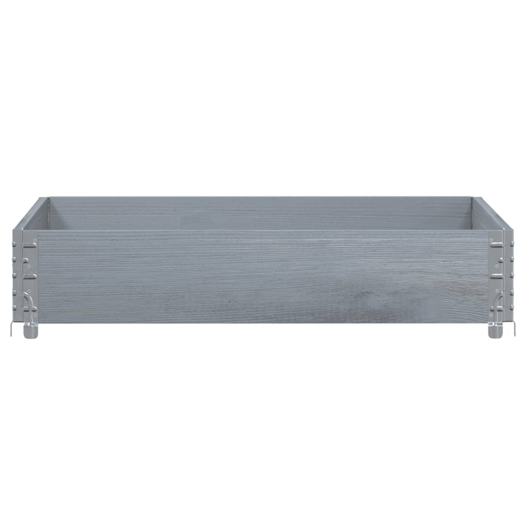 Vidaxx Pflanzgefäß 100x100 cm massives Kiefernholz grau