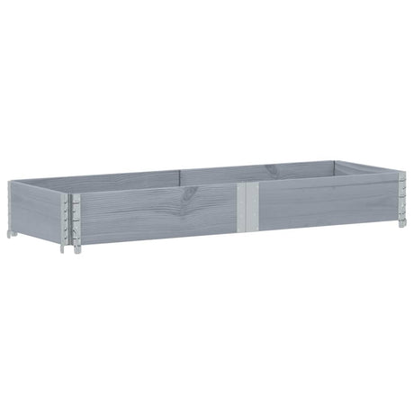 Vidaxx Pflanzgefäß 150x50 cm massives Kiefernholz grau