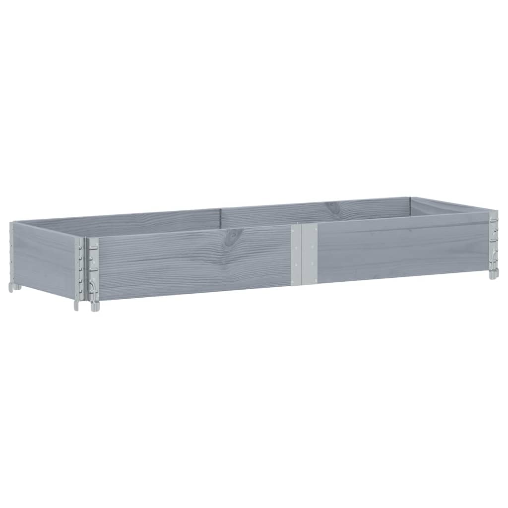 Vidaxx Pflanzgefäß 150x50 cm massives Kiefernholz grau