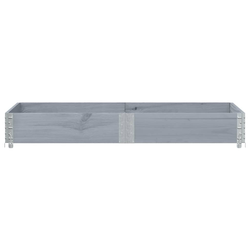 Vidaxx Pflanzgefäß 150x50 cm massives Kiefernholz grau