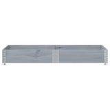 Vidaxx Pflanzgefäß 150x50 cm massives Kiefernholz grau