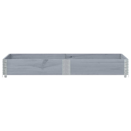 Vidaxx Pflanzgefäß 150x50 cm massives Kiefernholz grau