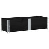 Vidaxx Pflanzgefäß 150x50 cm massives Kiefernholz schwarz