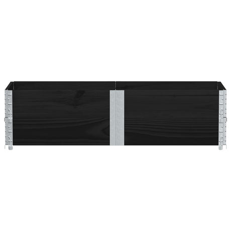 Vidaxx Pflanzgefäß 150x50 cm massives Kiefernholz schwarz