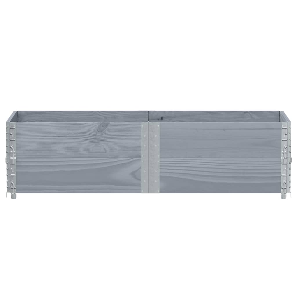 Vidaxx Pflanzgefäß 150x50 cm massives Kiefernholz grau