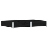 Vidaxx Pflanzgefäß 150x100 cm massives Kiefernholz schwarz