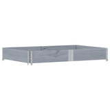 Vidaxx Pflanzgefäß 150x100 cm massives Kiefernholz grau