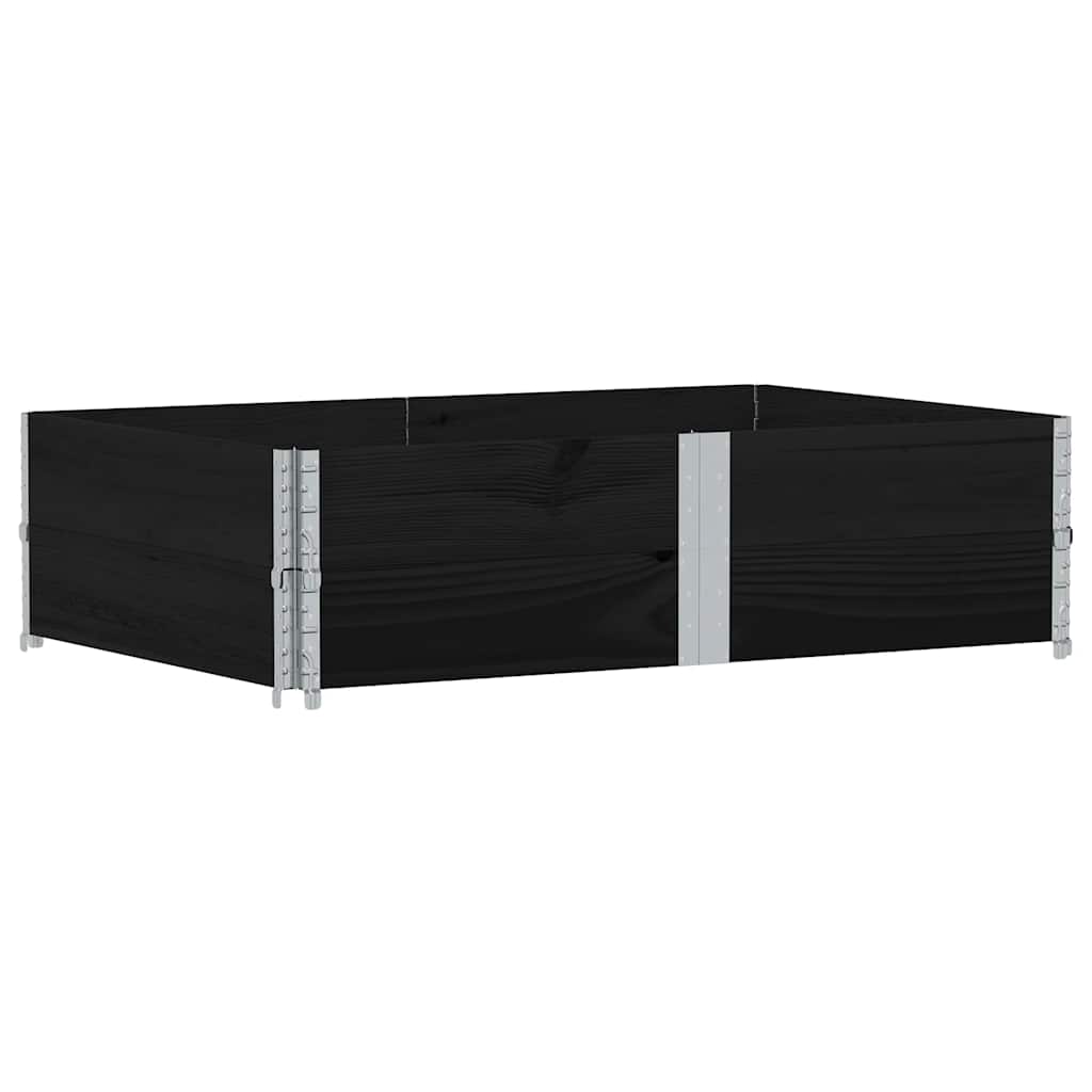Vidaxx Pflanzgefäß 150x100 cm massives Kiefernholz schwarz
