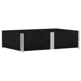 Vidaxx Pflanzgefäß 150x100 cm massives Kiefernholz schwarz