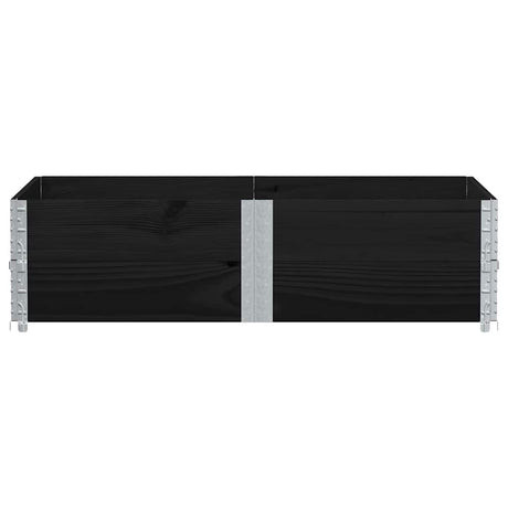 Vidaxx Pflanzgefäß 150x100 cm massives Kiefernholz schwarz