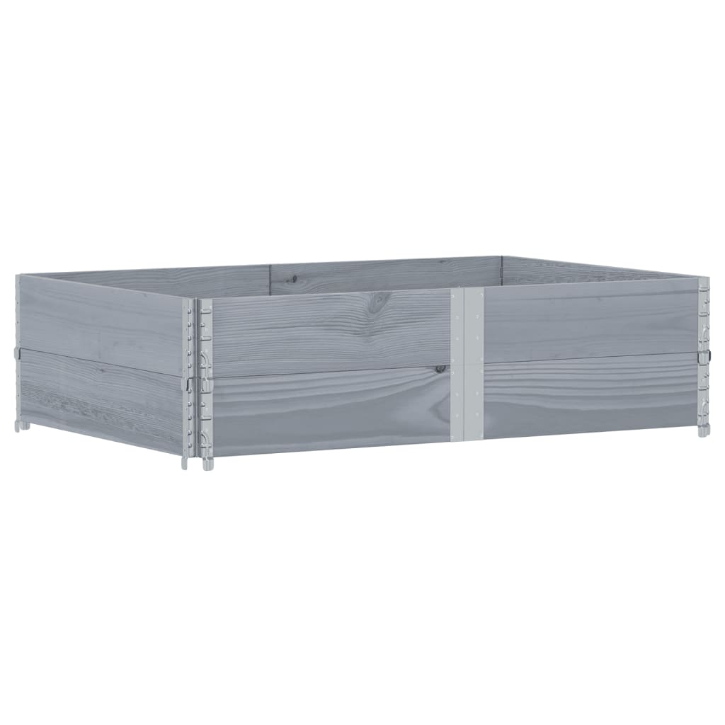Vidaxx Pflanzgefäß 150x100 cm massives Kiefernholz grau