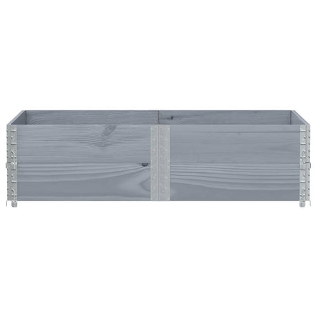 Vidaxx Pflanzgefäß 150x100 cm massives Kiefernholz grau