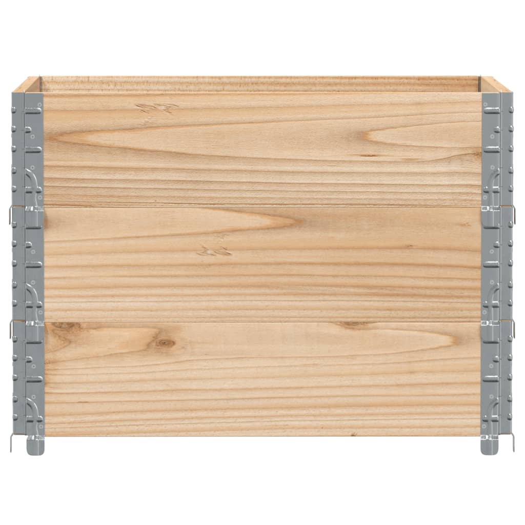 VidaXL Pflanzgefäß 80x60 cm aus massivem Kiefernholz