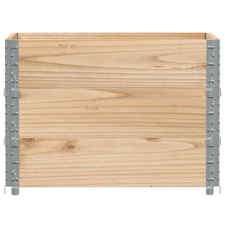 VidaXL Pflanzgefäß 80x60 cm aus massivem Kiefernholz
