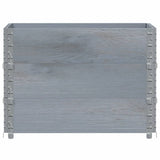 VidaXL Pflanzgefäß 80x60 cm massives Kiefernholz grau