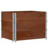 VidaXL Pflanzgefäß 80x60 cm massives Kiefernholz braun