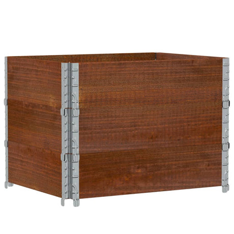 VidaXL Pflanzgefäß 80x60 cm massives Kiefernholz braun