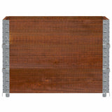 VidaXL Pflanzgefäß 80x60 cm massives Kiefernholz braun