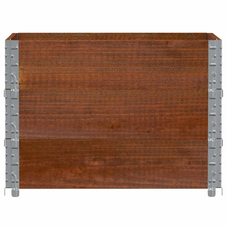 VidaXL Pflanzgefäß 80x60 cm massives Kiefernholz braun