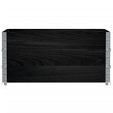VidaXL Pflanzgefäß 120x80 cm massives Kiefernholz schwarz