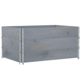 VidaXL Pflanzgefäß 120x80 cm massives Kiefernholz grau