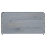 VidaXL Pflanzgefäß 120x80 cm massives Kiefernholz grau