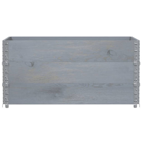 VidaXL Pflanzgefäß 120x80 cm massives Kiefernholz grau