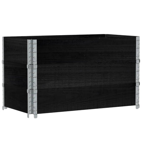 VidaXL Pflanzgefäß 100x50 cm massives Kiefernholz schwarz